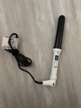 L'ange ONDULE 32mm Tourmaline Hair Curling Wand White